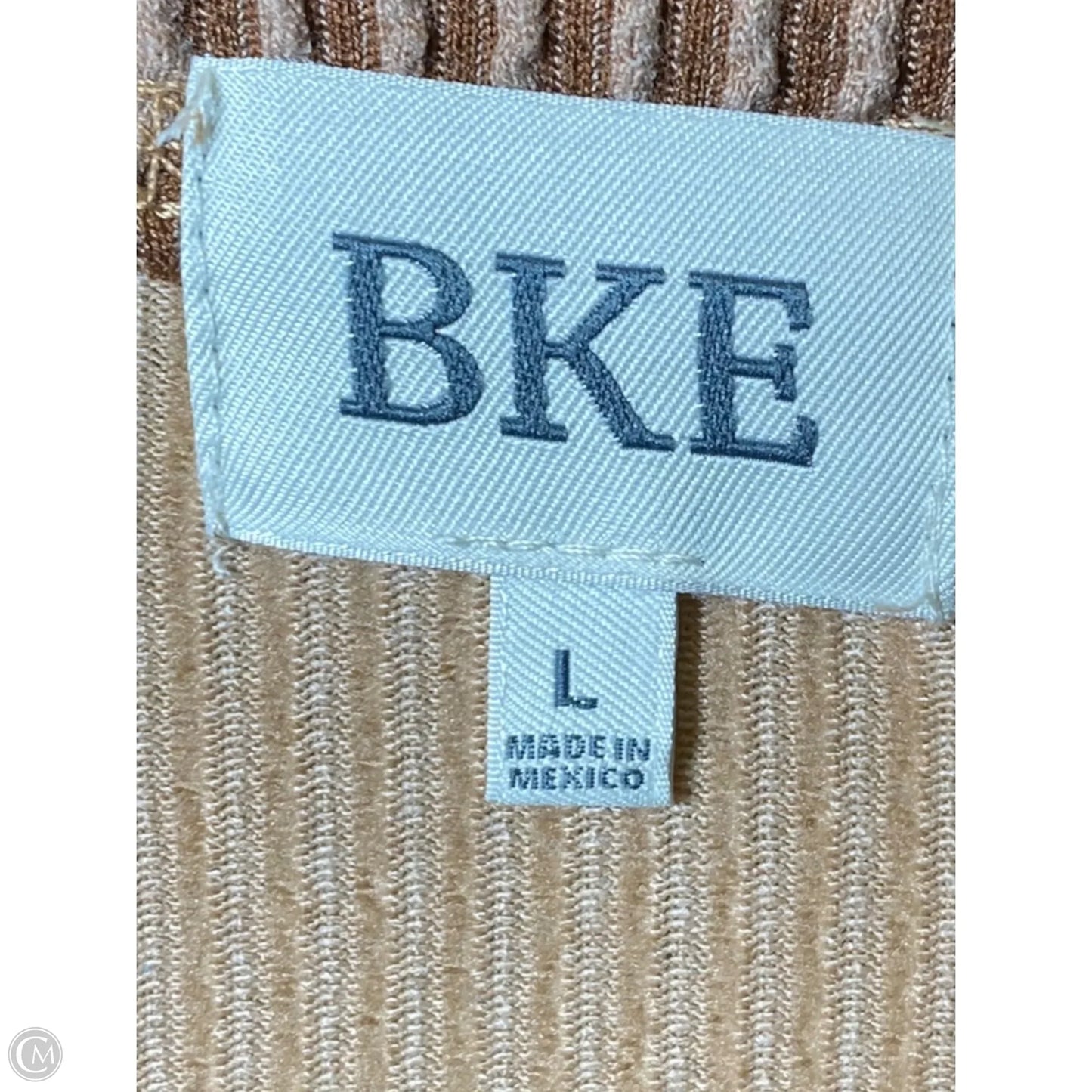 Blouse Short Sleeve By Bke In Brown, Size: L