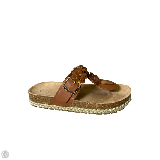 Sandals Flats By Cl By Chinese Laundry In Tan, Size: 9