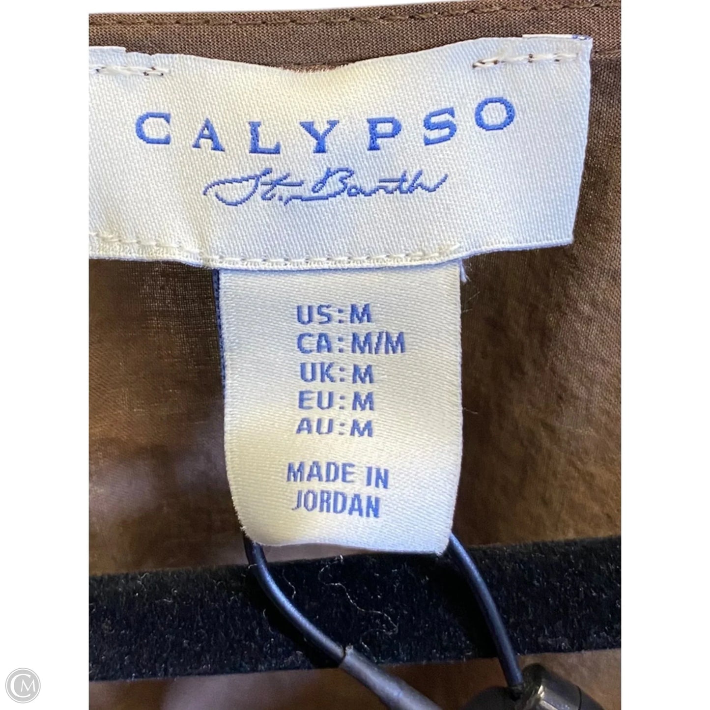 Blouse Sleeveless By Calypso St Barth In Brown, Size: M