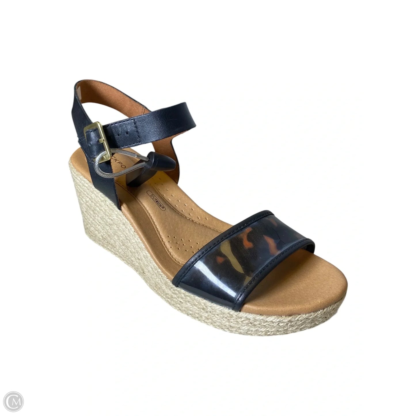 Sandals Heels Wedge By Rockport In Animal Print, Size: 6.5