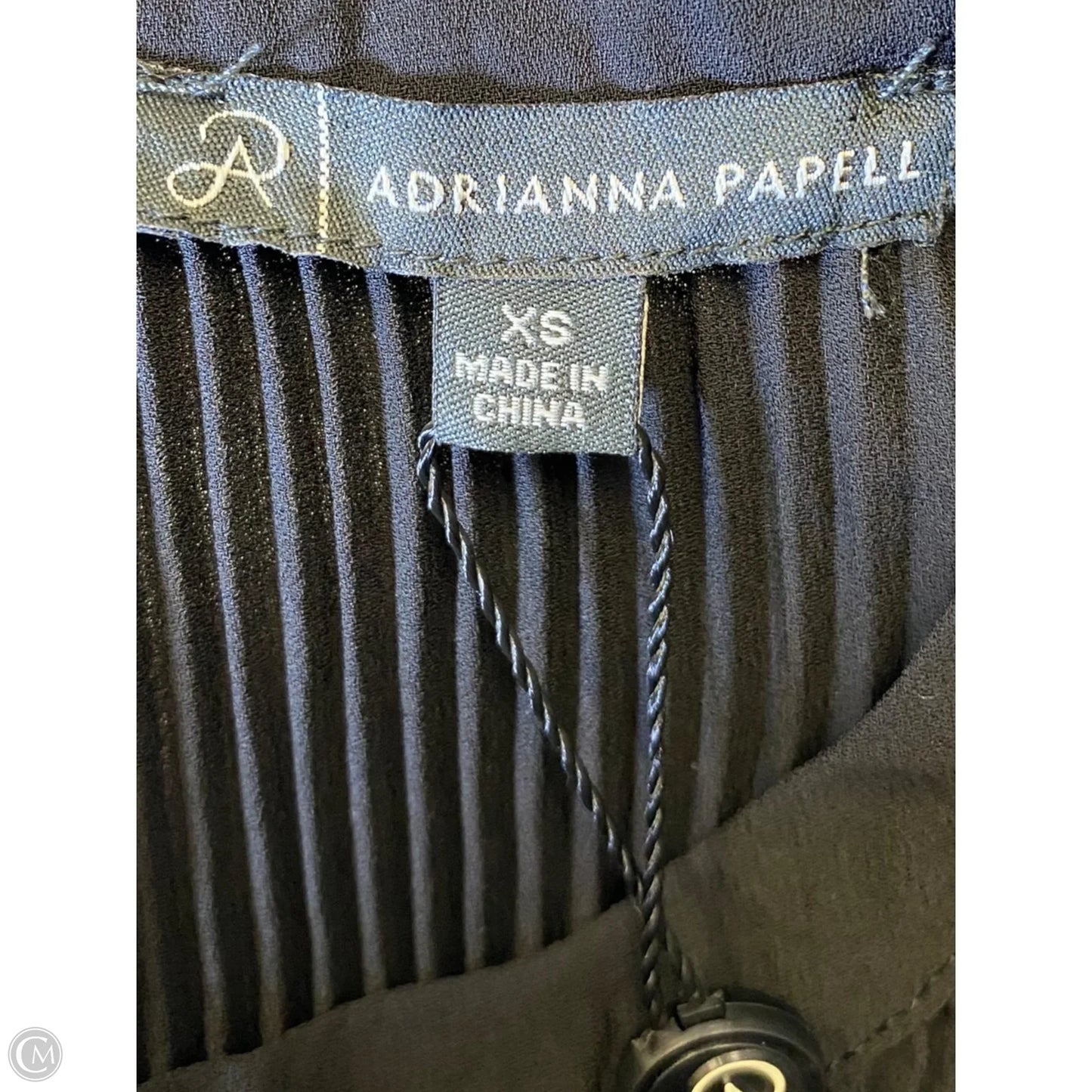 Blouse Sleeveless By Adrianna Papell In Black, Size: Xs