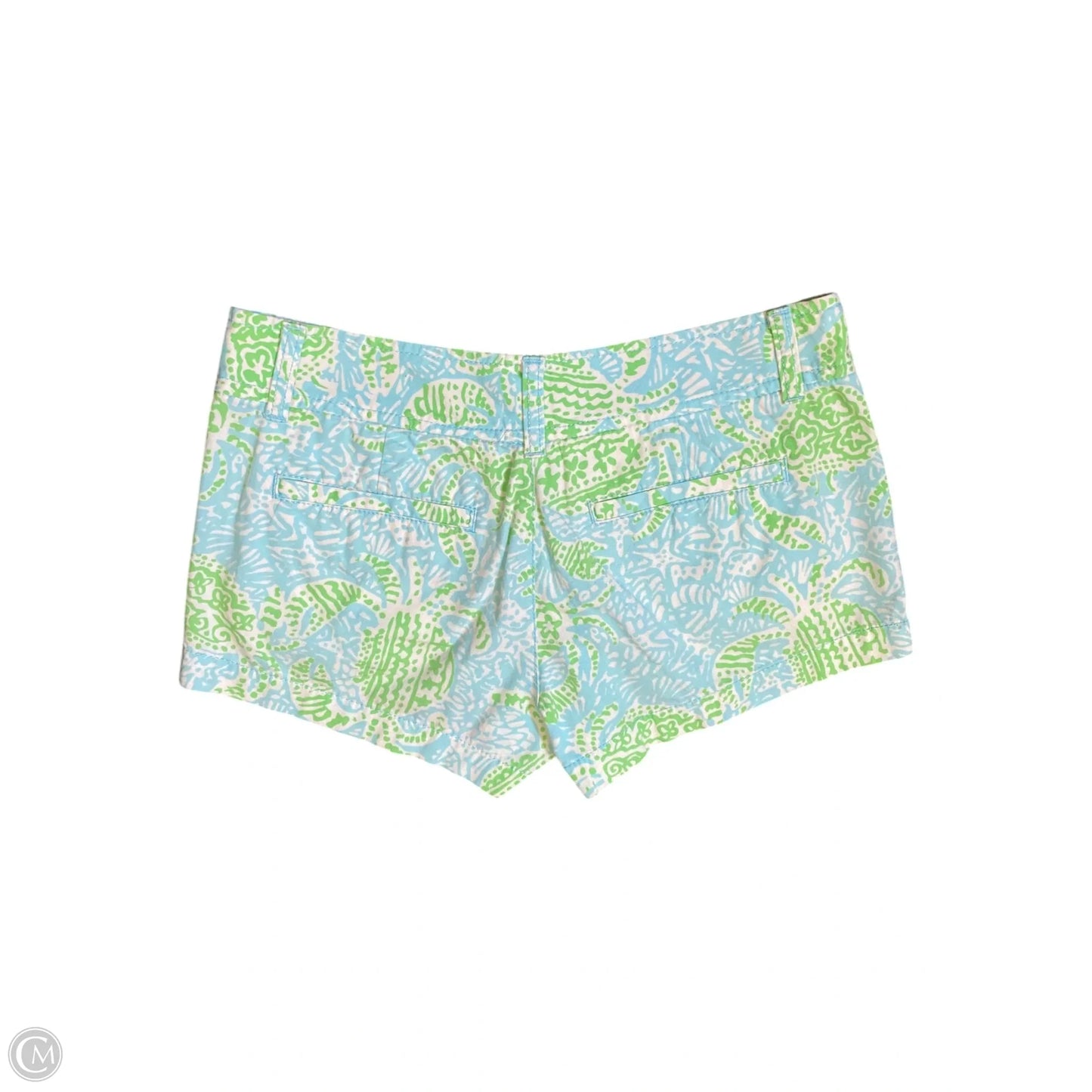Shorts Designer By Lilly Pulitzer In Blue & Green, Size: 0