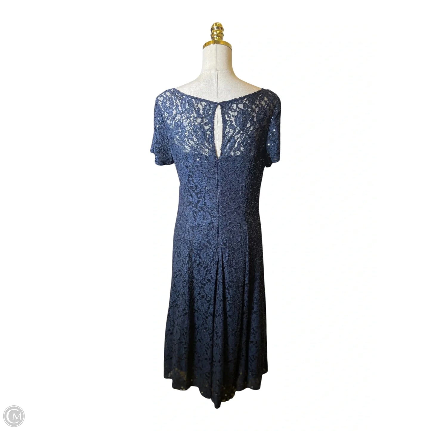 Dress Casual Midi By Clothes Mentor In Blue, Size: Xl