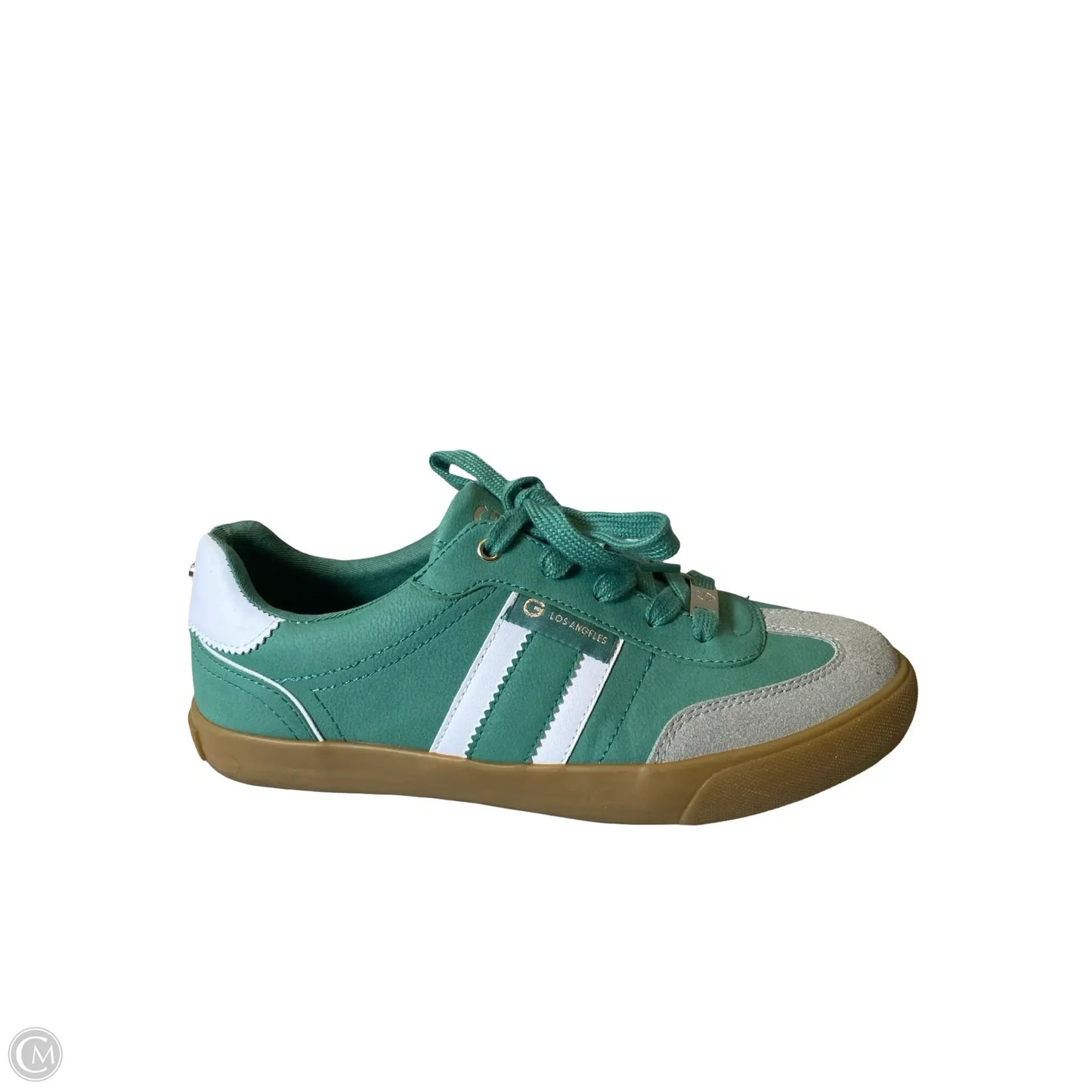 Shoes Sneakers By G By Guess In Green & Tan, Size: 9