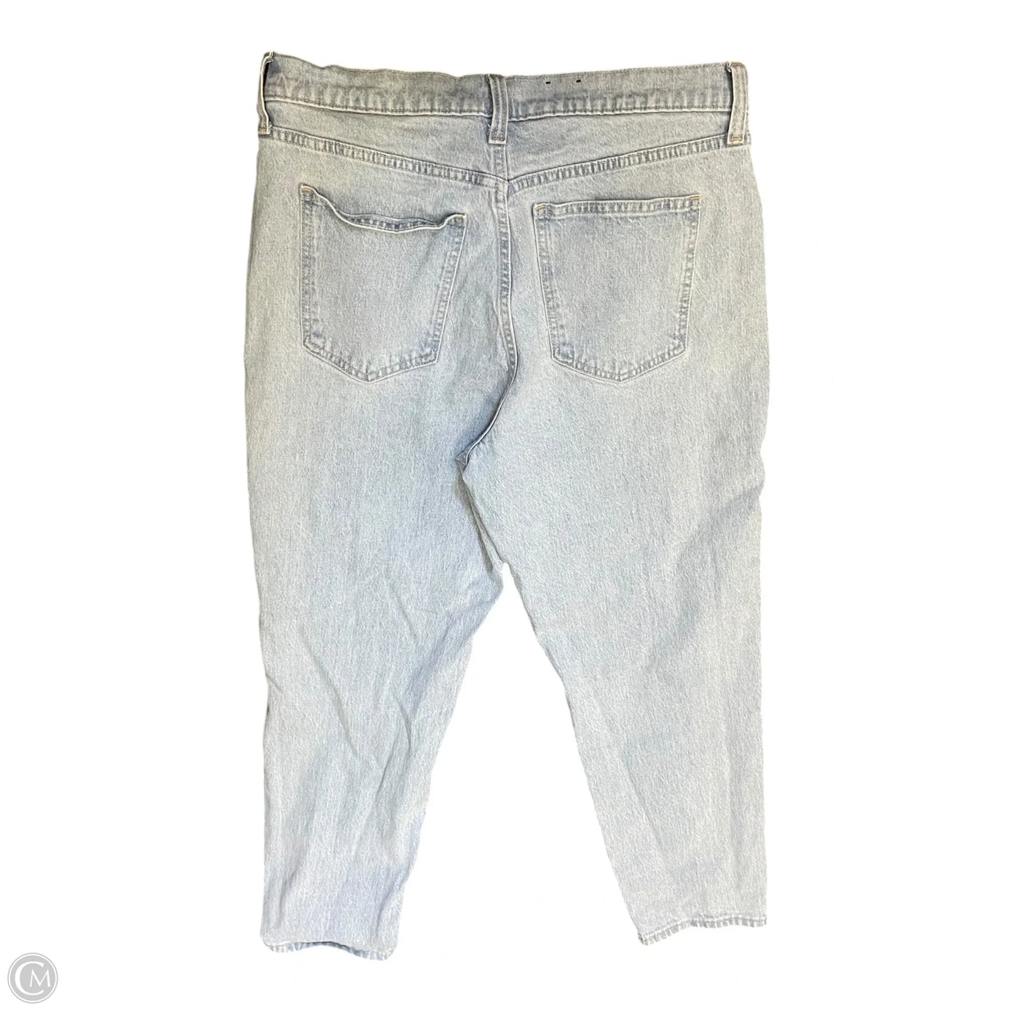 Jeans Straight By Gap In Blue Denim, Size: 12