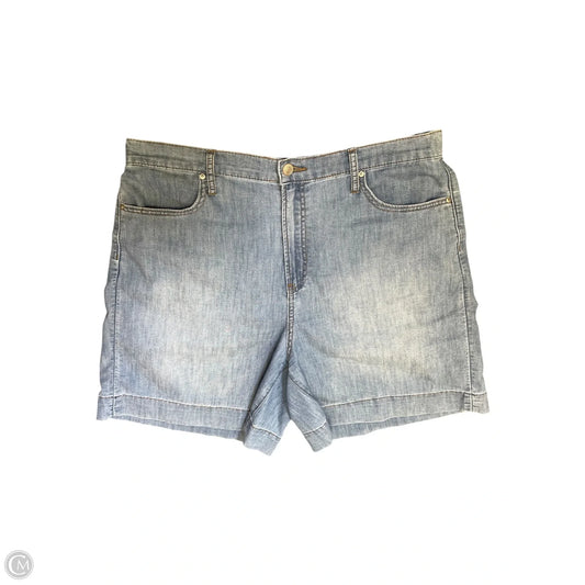 Shorts By Chicos In Blue Denim, Size: 14