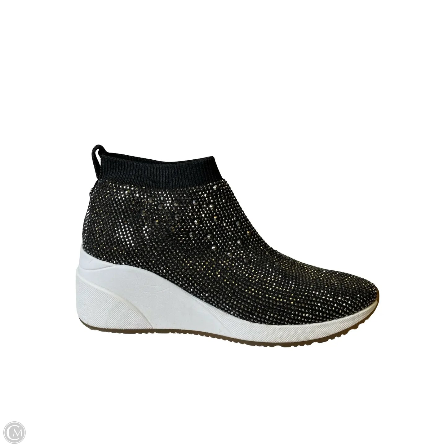 Shoes Sneakers By Alex Marie In Black & White, Size: 7