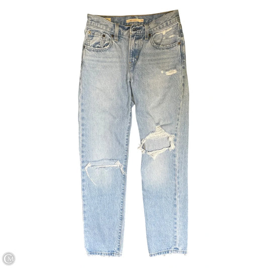 Jeans Straight By Levis In Blue Denim, Size: 0