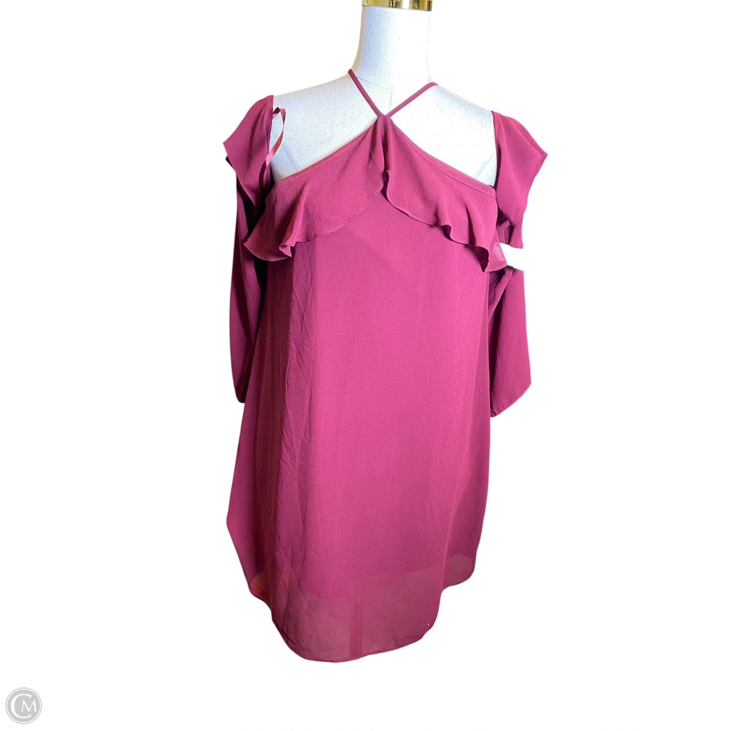 Dress Casual Midi By Naked Zebra In Red, Size: M