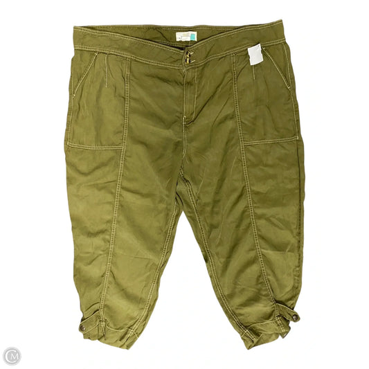 Pants Lounge By Anthropologie In Green, Size: 22