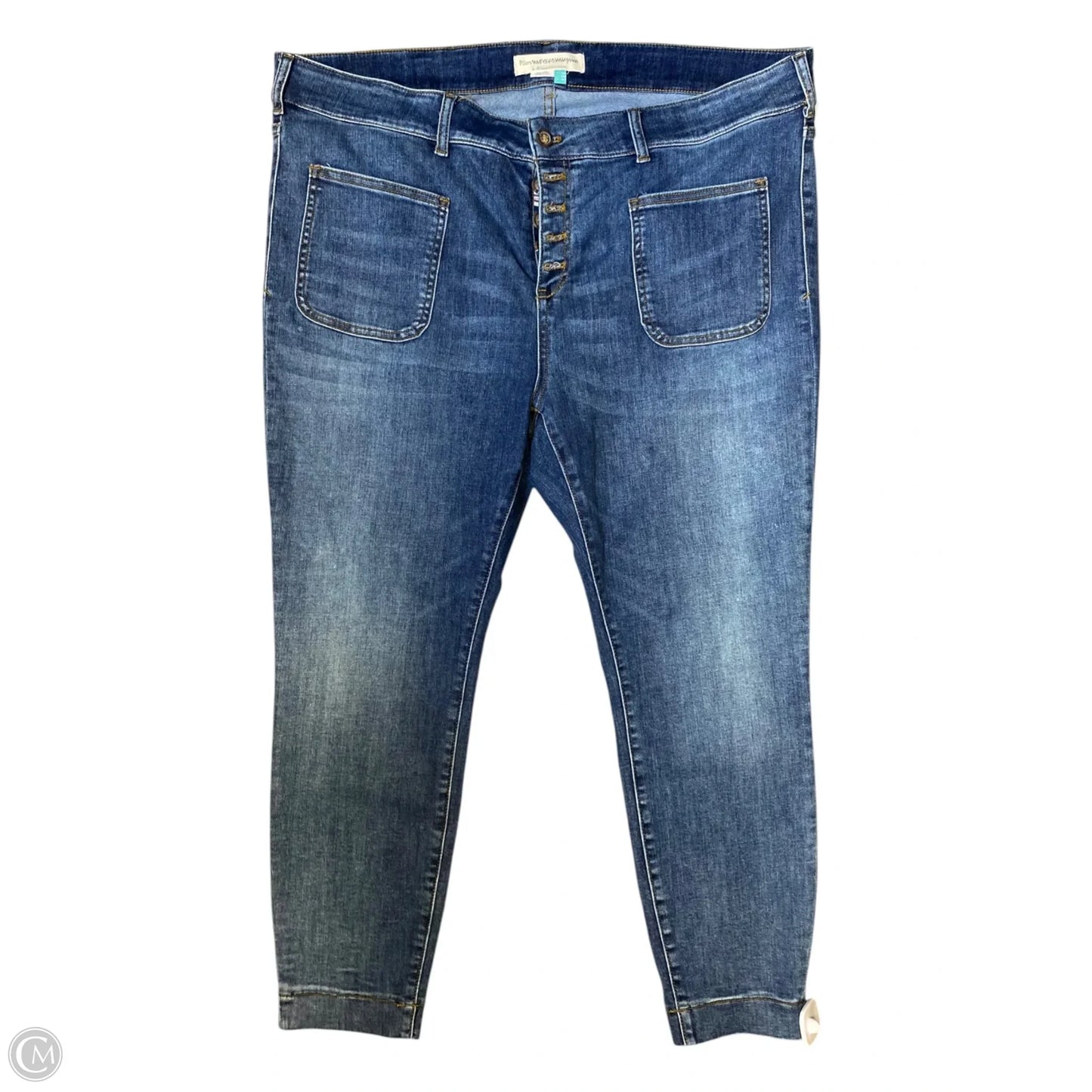 Jeans Skinny By Pilcro In Blue Denim, Size: 22