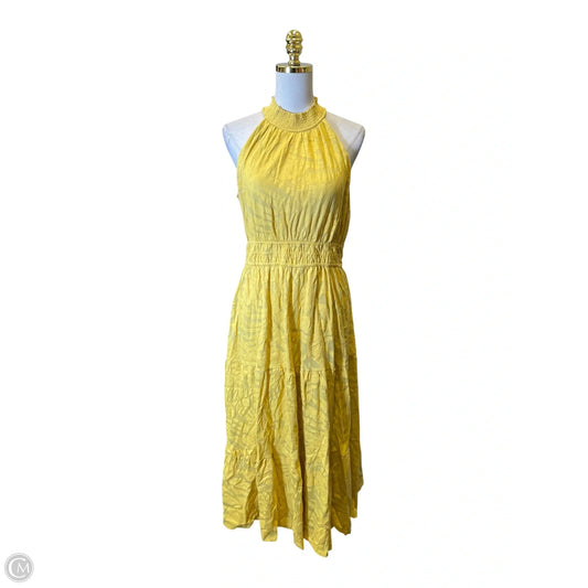 Dress Casual Maxi By Daniel Rainn In Yellow, Size: L