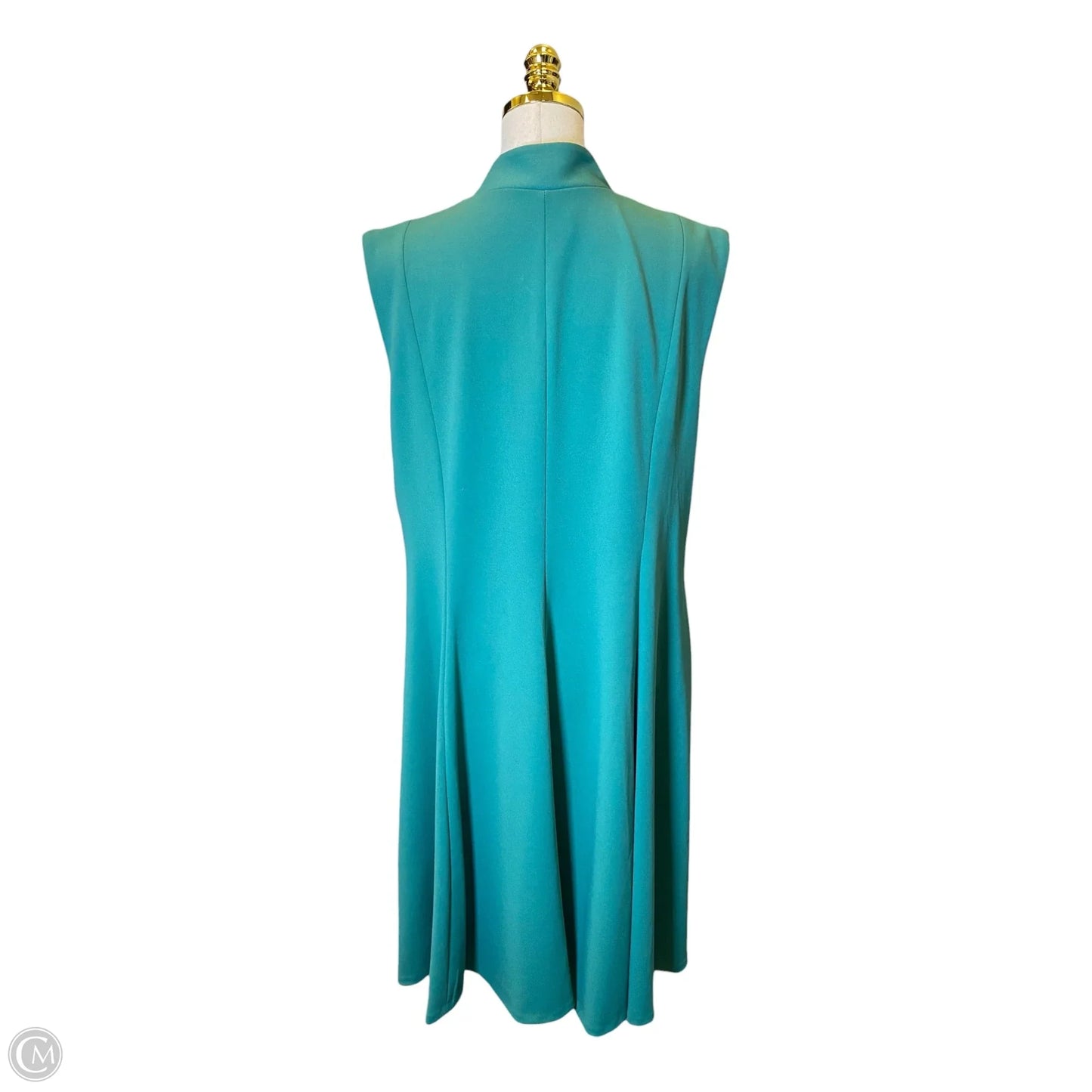 Dress Casual Midi By Calvin Klein In Green, Size: 1x