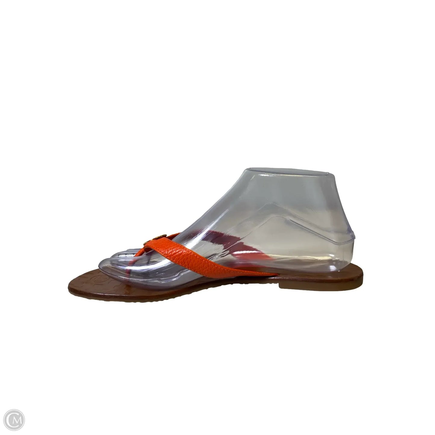 Sandals Designer By Tory Burch In Brown & Orange, Size: 9