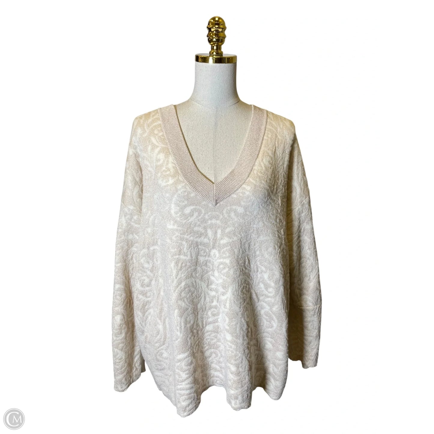 Sweater By Future Collective In Beige, Size: Xl