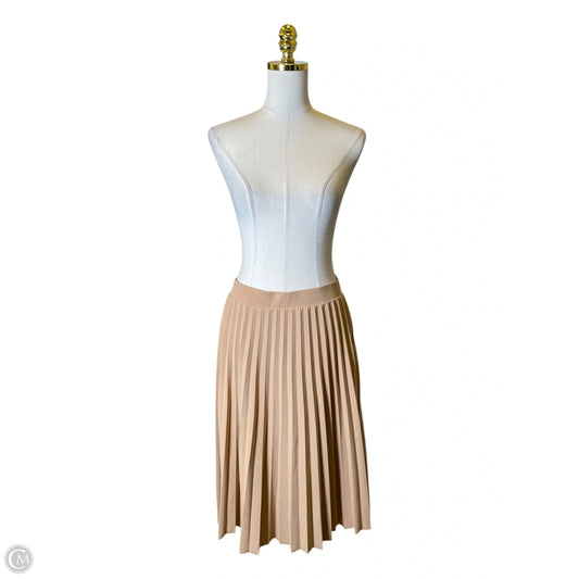 Skirt Midi By Clothes Mentor In Beige, Size: Xl