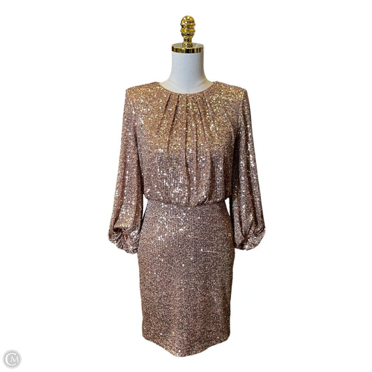 Dress Party Midi By Vince Camuto In Bronze, Size: S