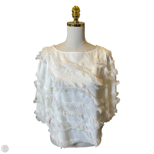 Blouse 3/4 Sleeve By Joie In White, Size: Xs