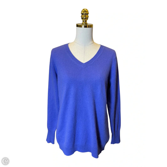 Sweater Cardigan Cashmere By Clothes Mentor In Purple, Size: 1x