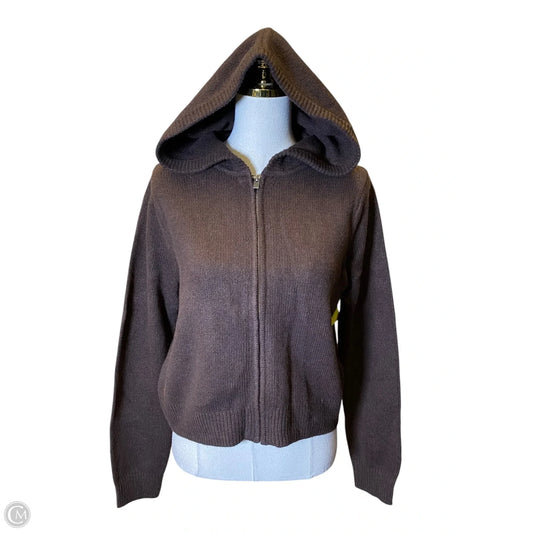 Sweater Cardigan By Gap In Brown, Size: M