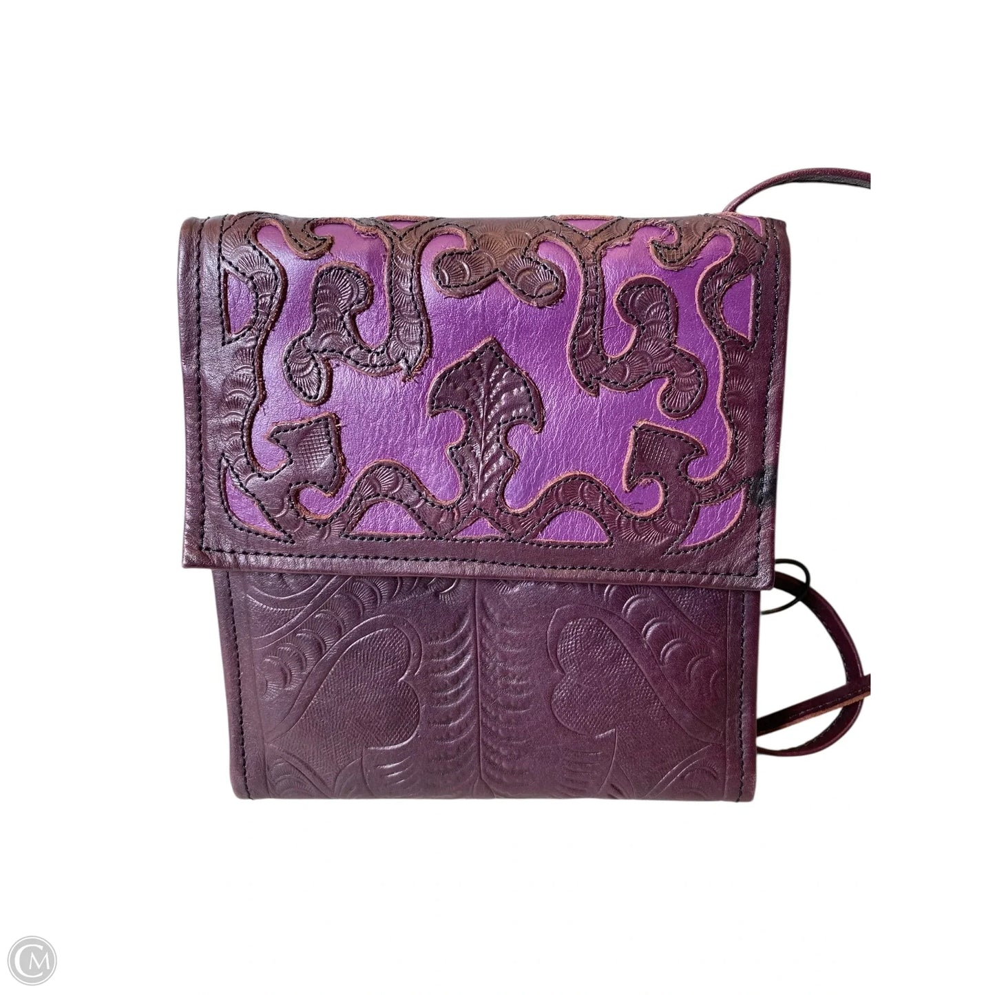 Crossbody Leather By Clothes Mentor, Size: Small