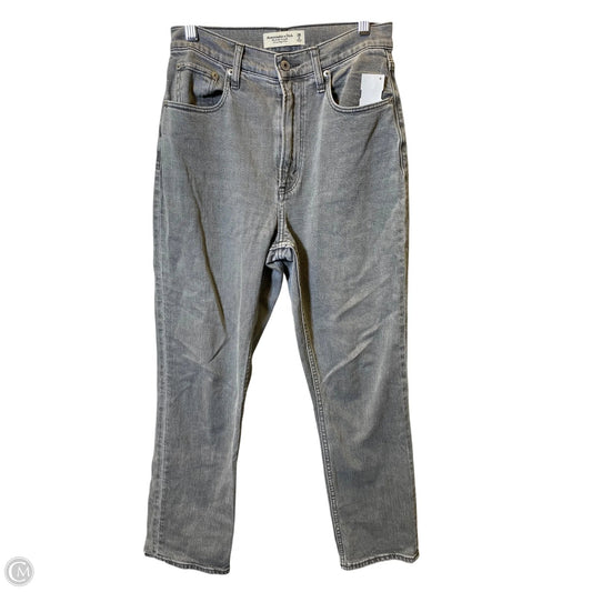 Jeans Straight By Abercrombie And Fitch In Grey, Size: 2