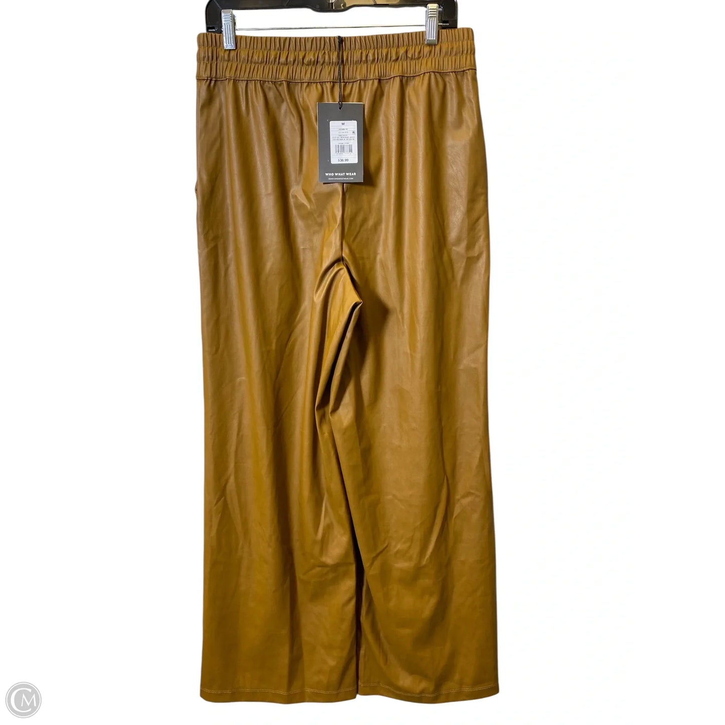 Pants Wide Leg By Who What Wear In Bronze, Size: M