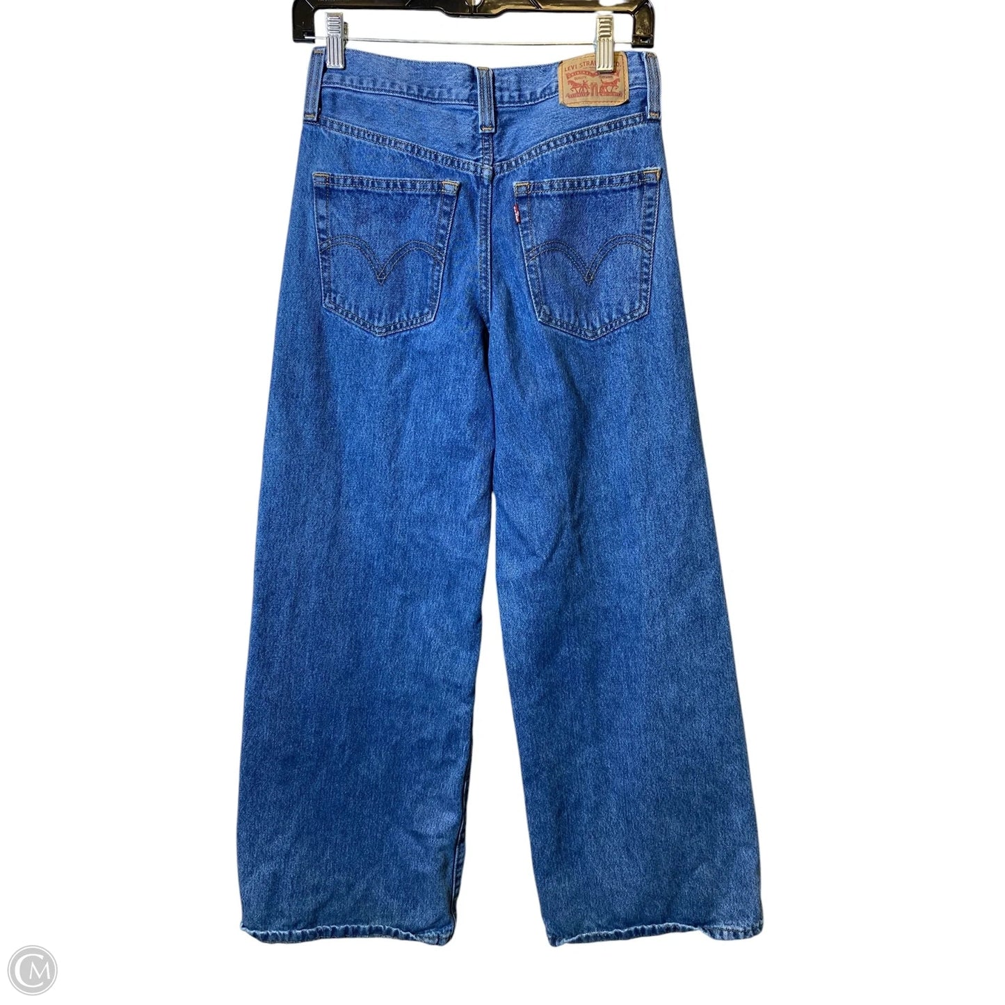 Jeans Wide Leg By Levis In Blue, Size: 2