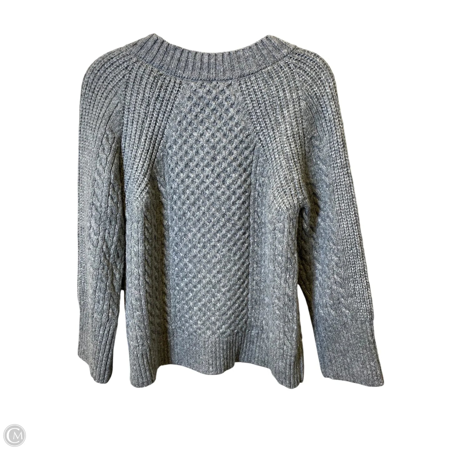Sweater By Soft Surroundings In Grey & White, Size: S
