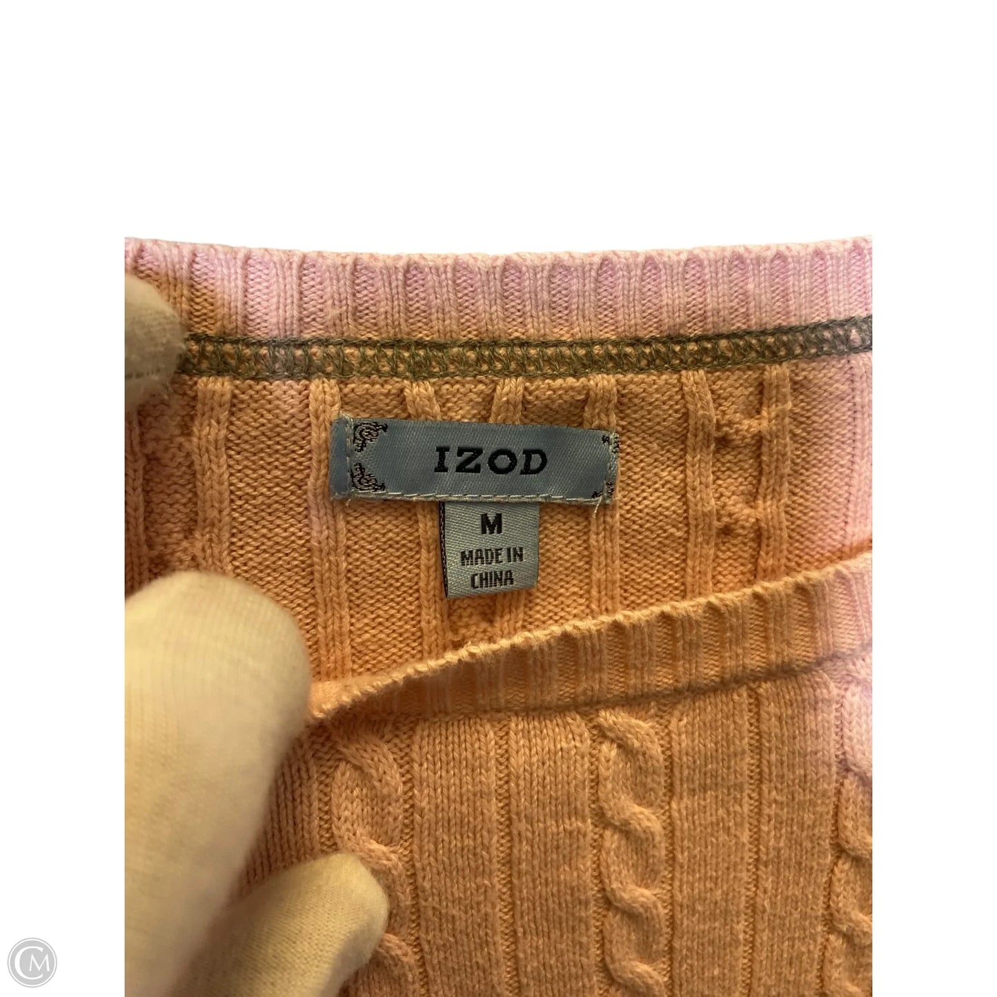 Sweater By Izod In Pink, Size: M