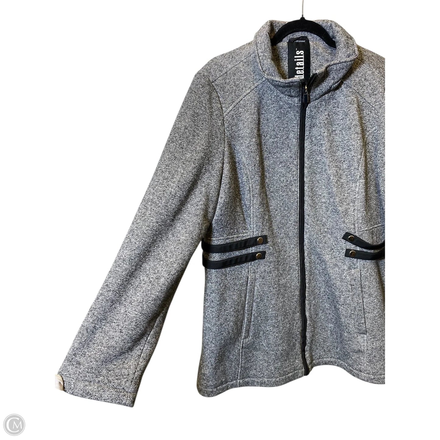 Coat Other By Clothes Mentor In Black & Grey, Size: Xl