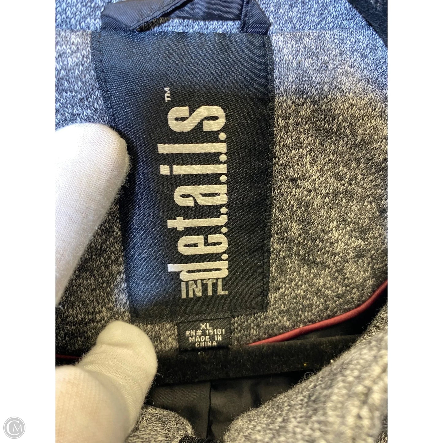 Coat Other By Clothes Mentor In Black & Grey, Size: Xl