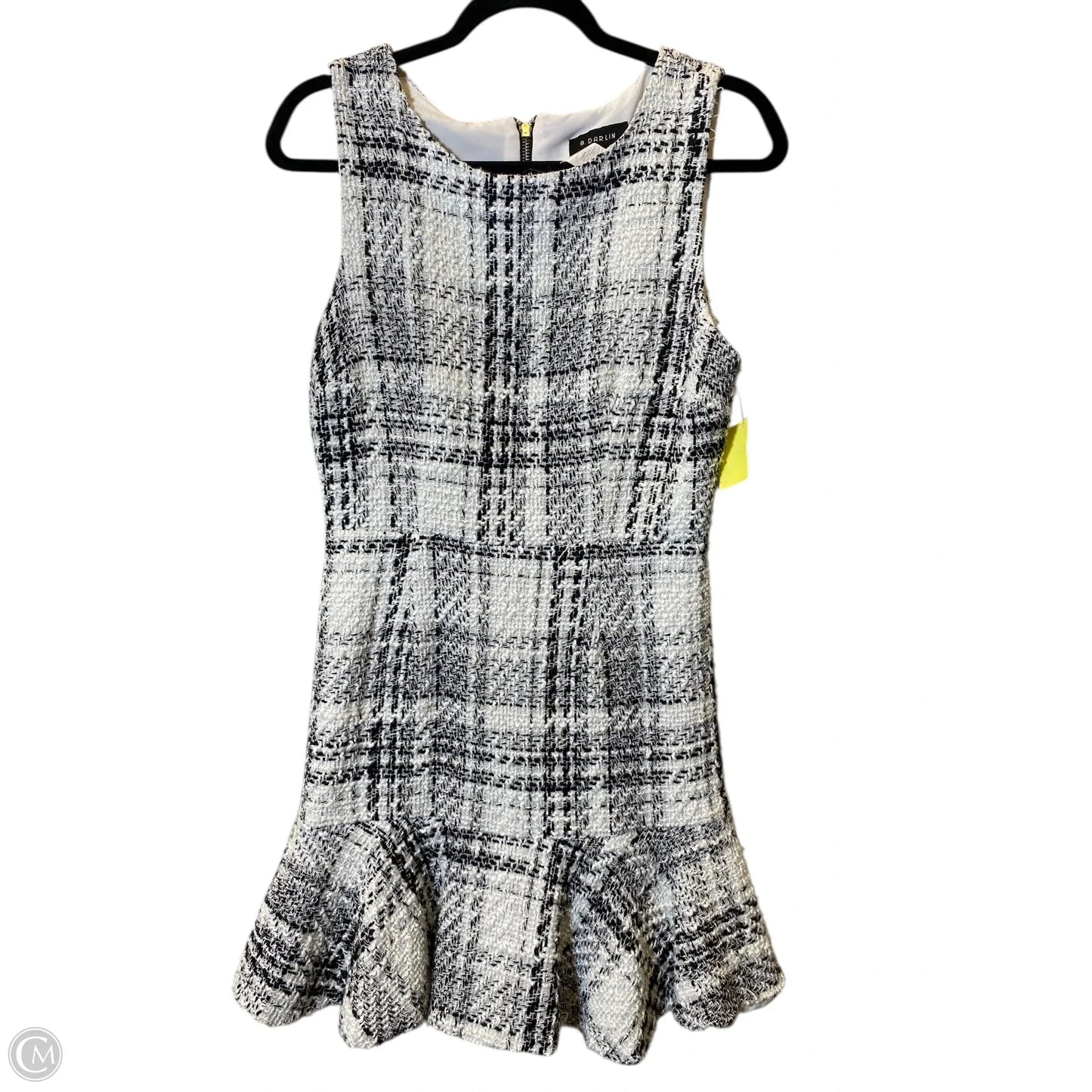 Dress Casual Midi By Clothes Mentor In Black & White, Size: L