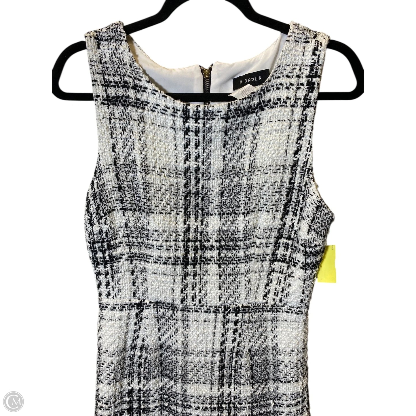 Dress Casual Midi By Clothes Mentor In Black & White, Size: L