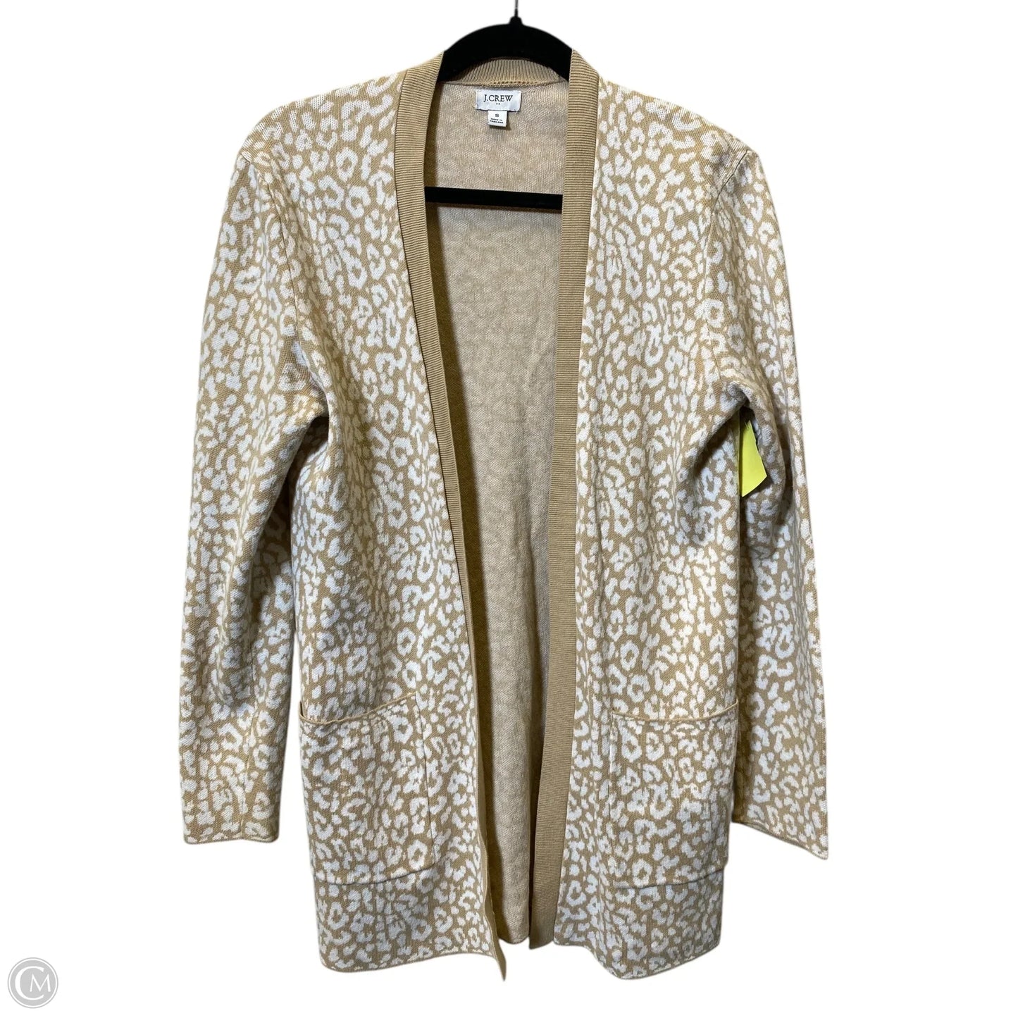 Cardigan By J. Crew In Tan & White, Size: S