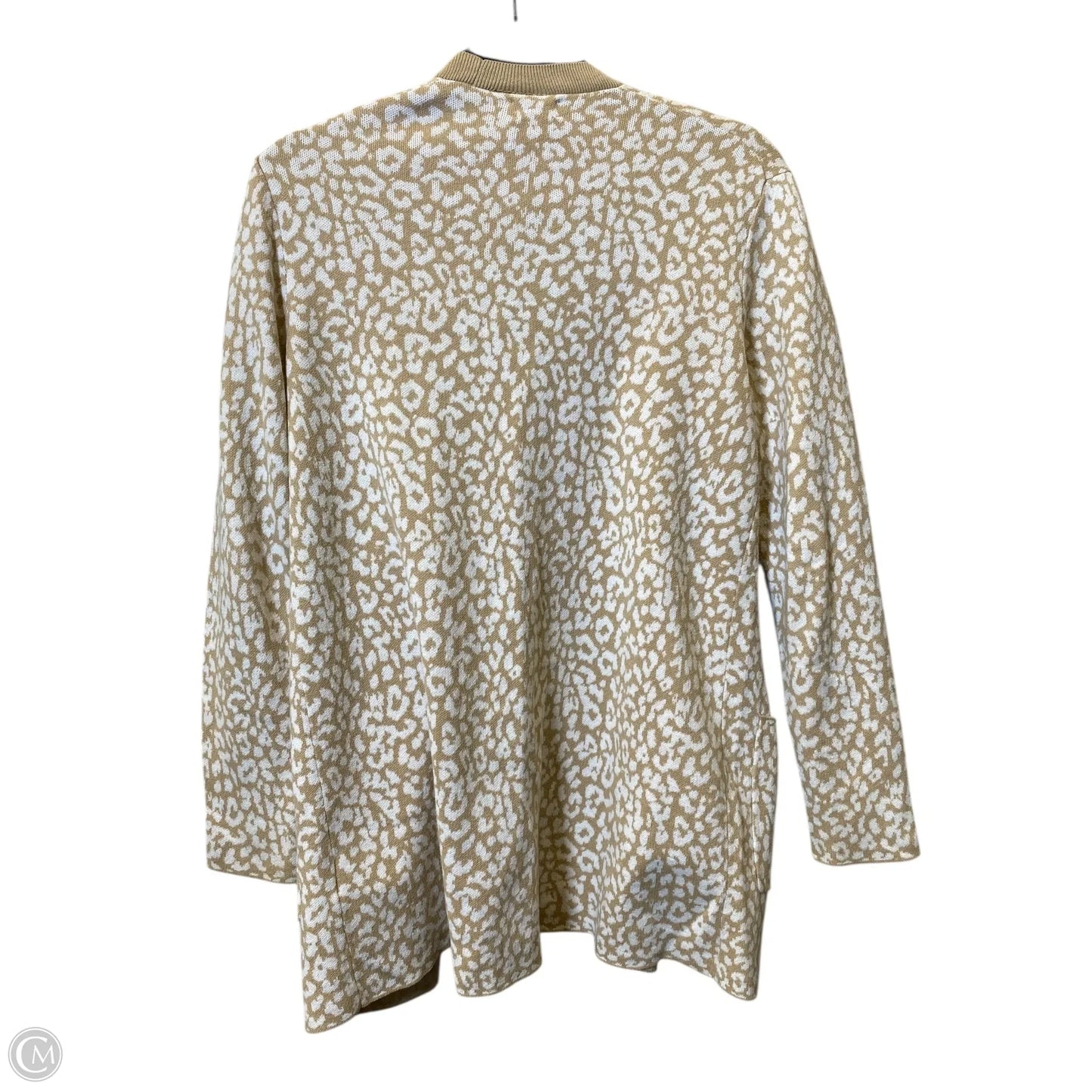 Cardigan By J. Crew In Tan & White, Size: S