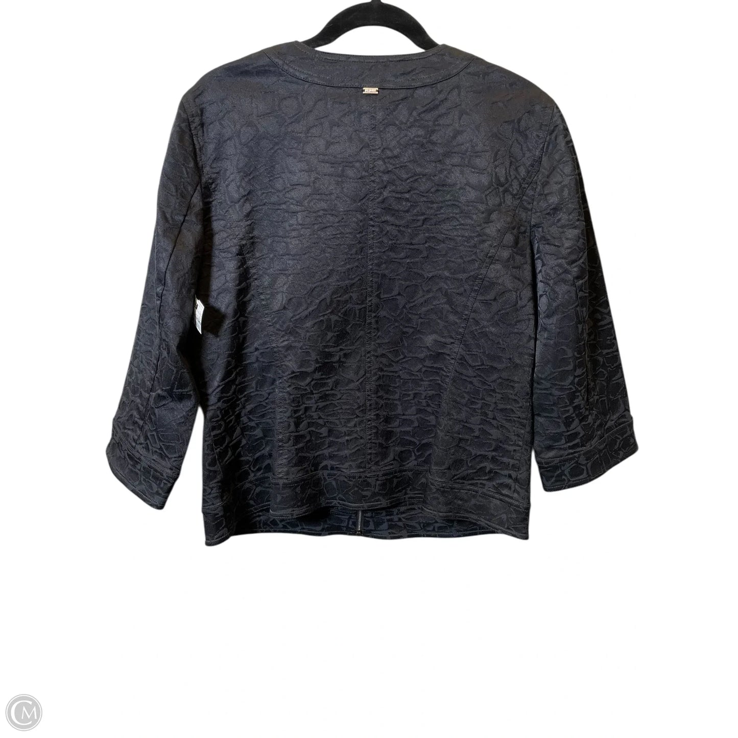 Jacket Luxury Designer By St John Collection In Black, Size: 14