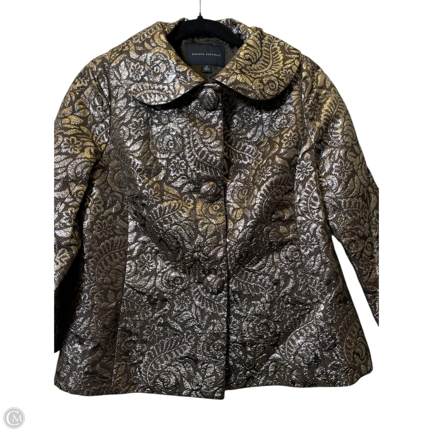 Jacket Other By Banana Republic In Brown & Silver, Size: M