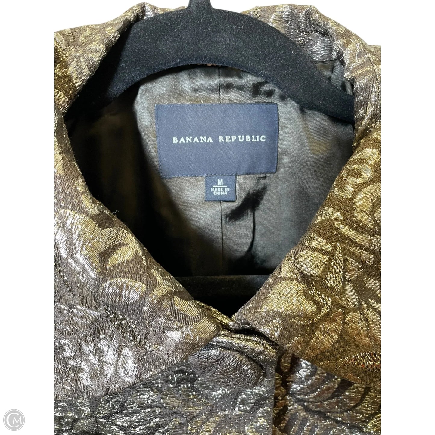 Jacket Other By Banana Republic In Brown & Silver, Size: M