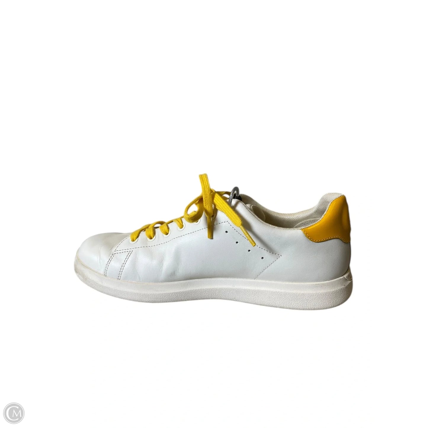 Shoes Designer By Tory Burch In White & Yellow, Size: 10