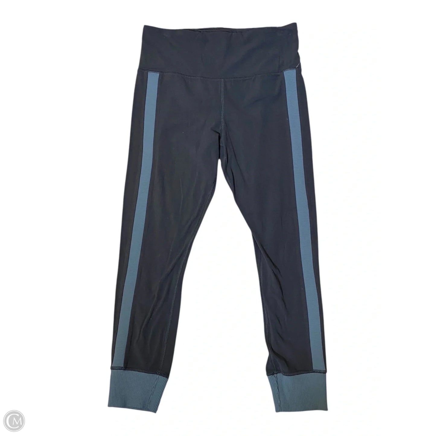 Athletic Leggings By Athleta In Black & Grey, Size: M