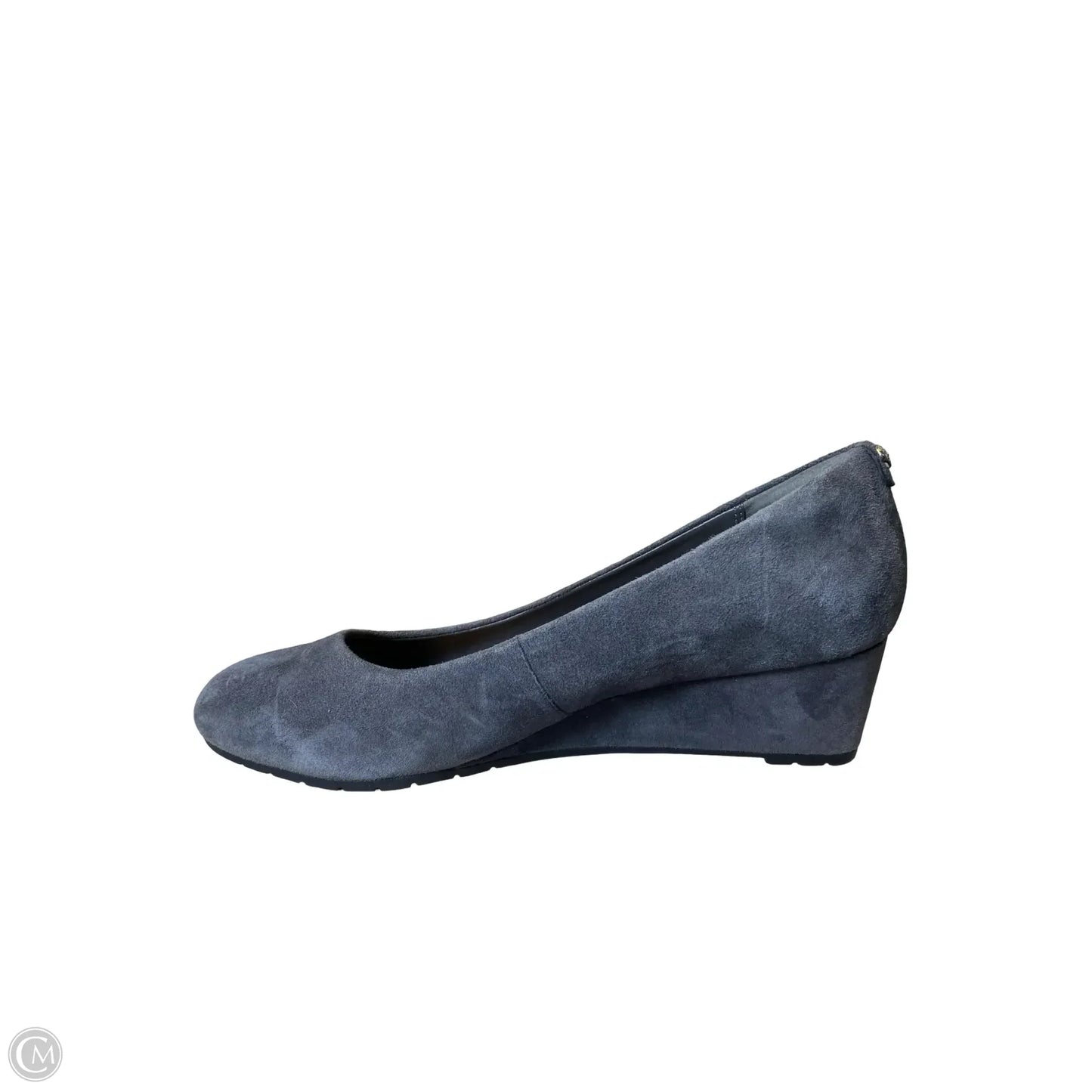 Shoes Heels Wedge By Clarks In Grey, Size: 6.5