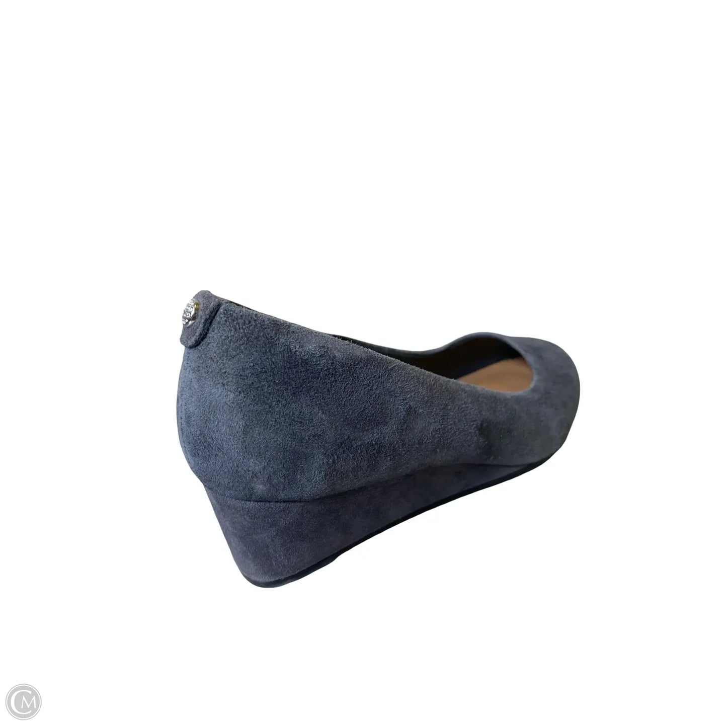Shoes Heels Wedge By Clarks In Grey, Size: 6.5