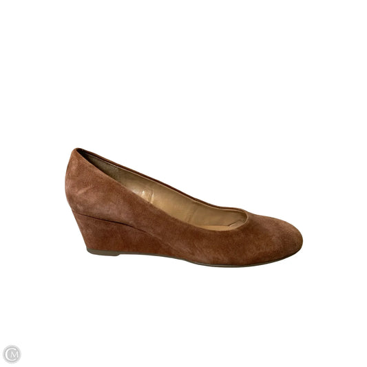 Shoes Heels Wedge By Talbots In Brown, Size: 6.5