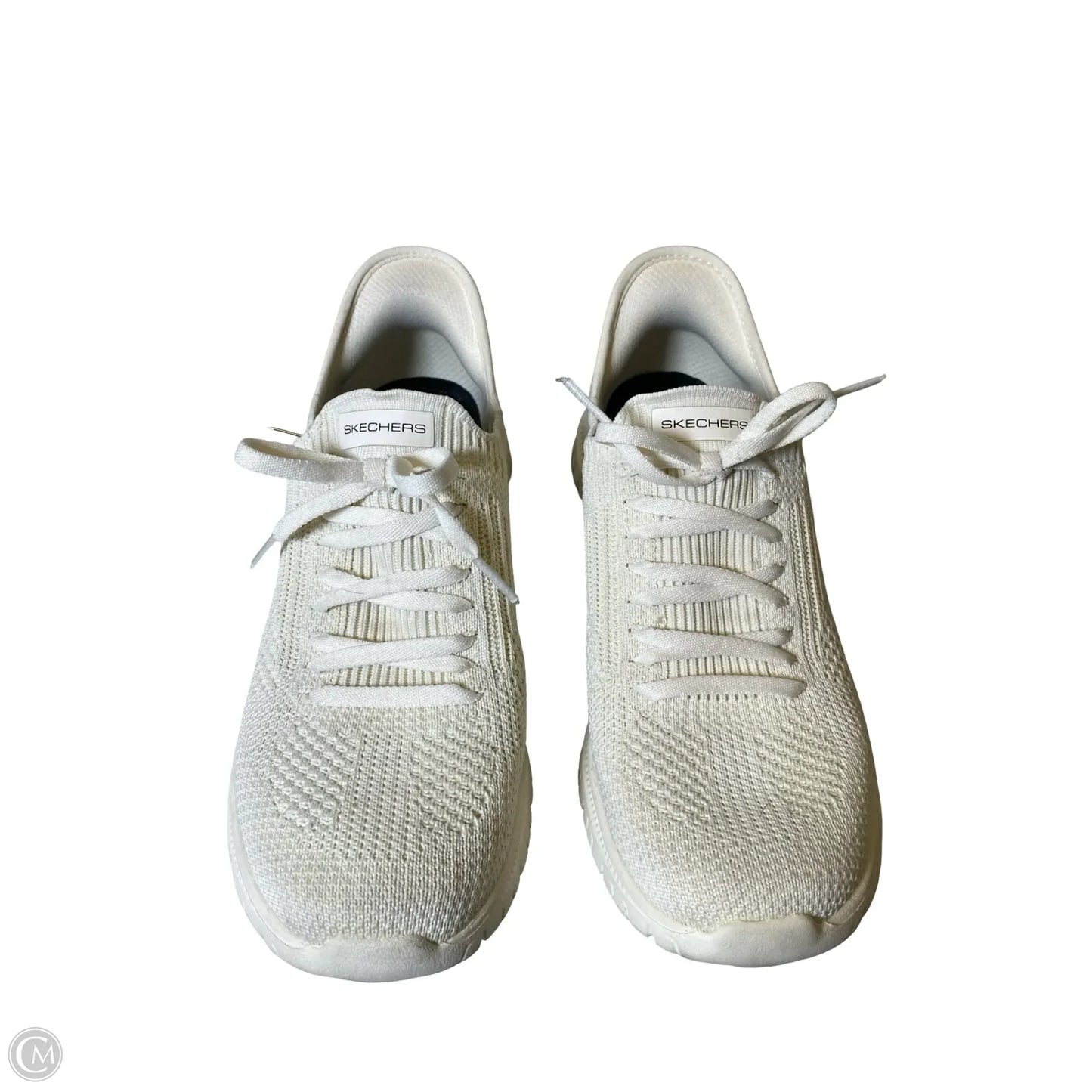 Shoes Athletic By Skechers In Cream, Size: 7