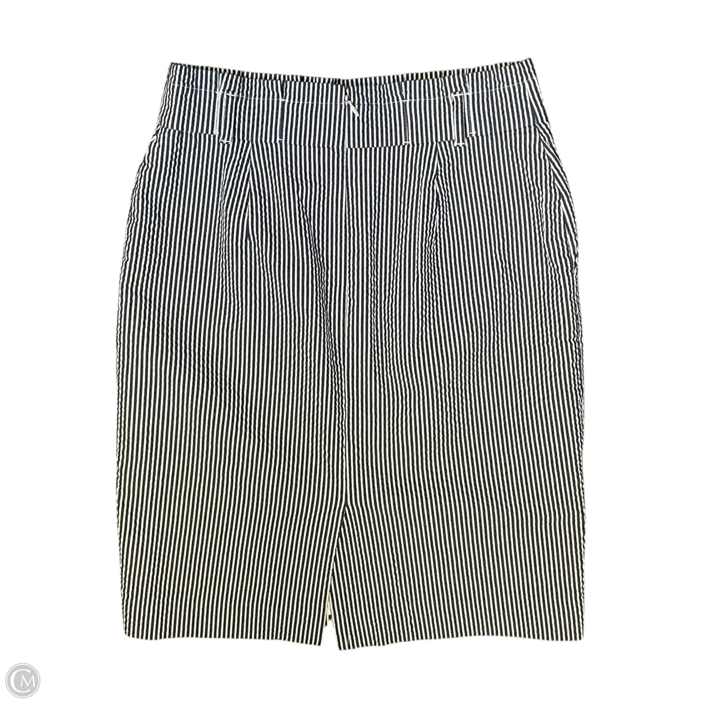 Skirt Midi By Ann Taylor In Striped Pattern, Size: 8