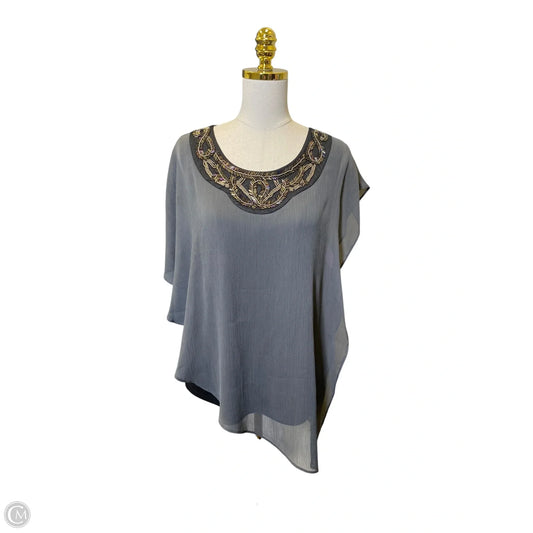 Blouse Short Sleeve By In Studio In Multi-colored, Size: M