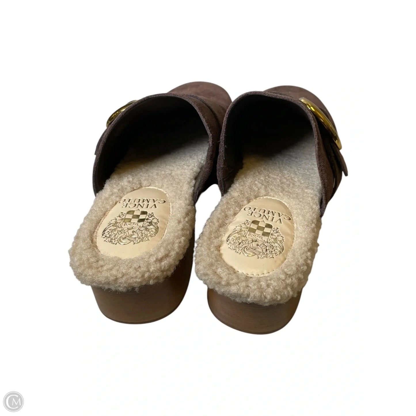 Shoes Heels Platform By Vince Camuto In Brown & Gold, Size: 8.5