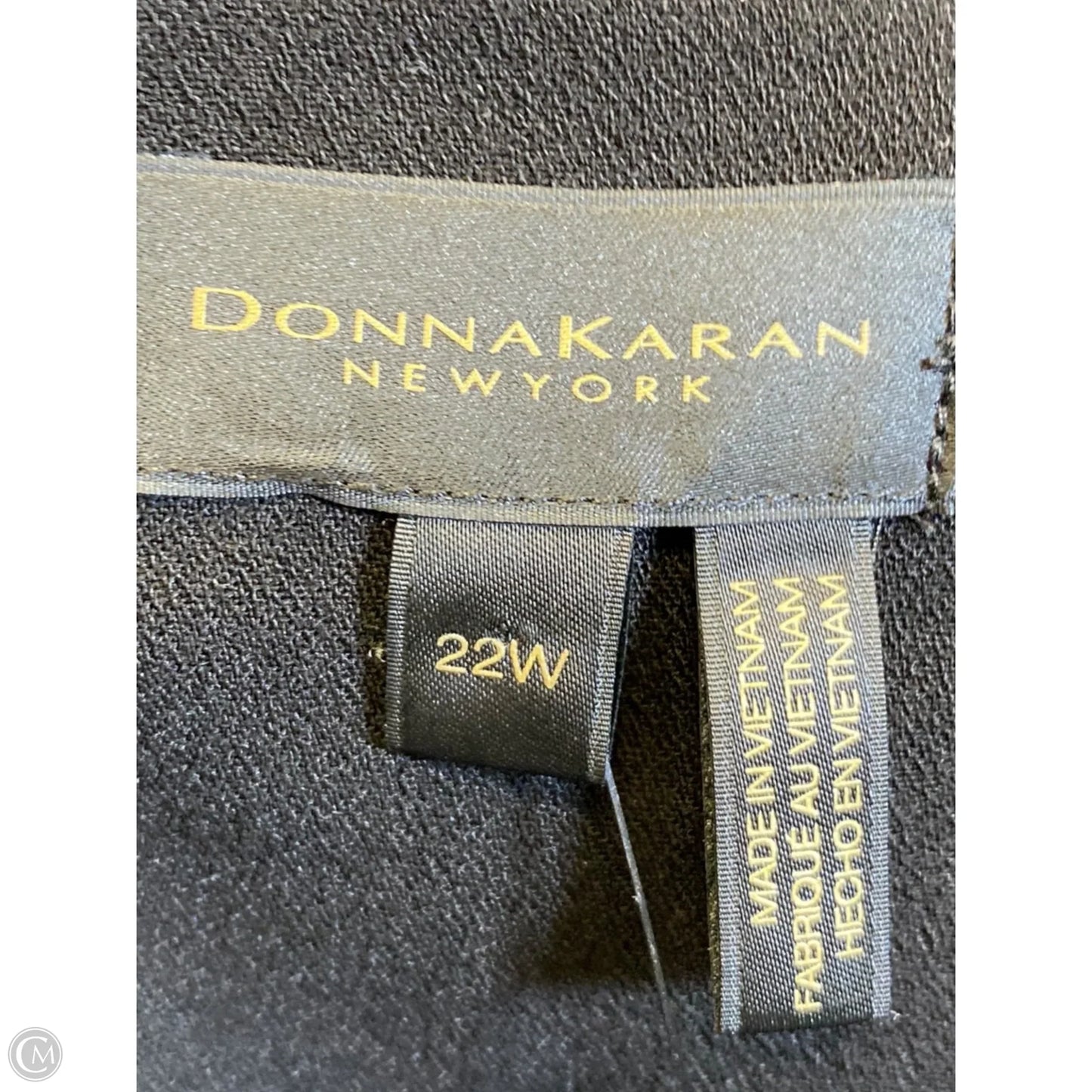 Dress Casual Maxi By Donna Karan In Black, Size: 3x
