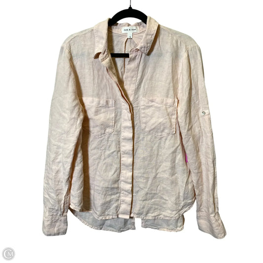 Blouse Long Sleeve By Cloth & Stone In Pink, Size: M